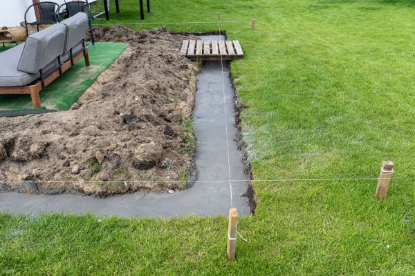Cement Footer Installation in Kihei